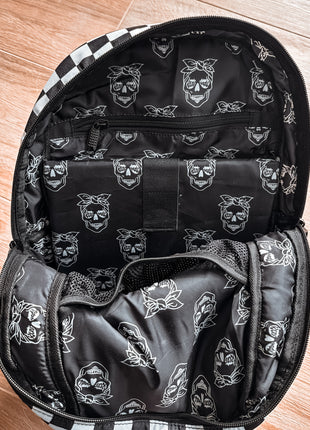 Checkered Basic Backpack