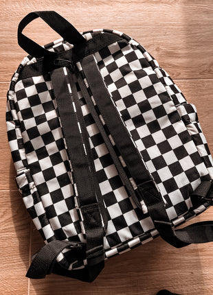 Checkered Basic Backpack