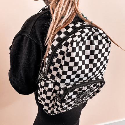 Checkered Basic Backpack