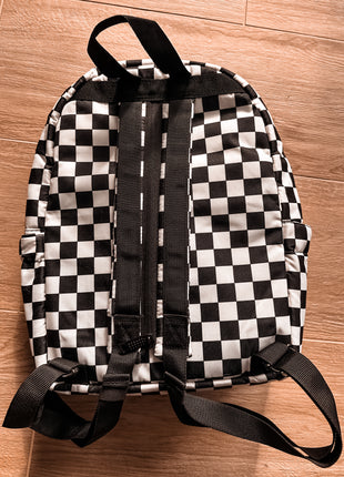 Checkered Basic Backpack
