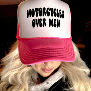 Motorcycles Over Men Trucker Hat