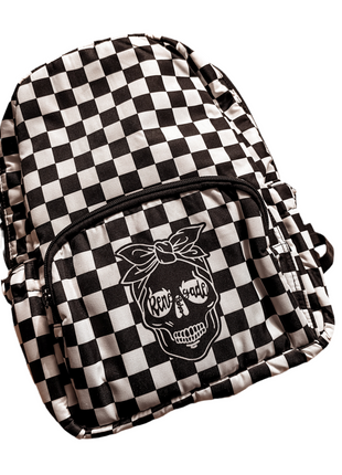 Checkered Basic Backpack