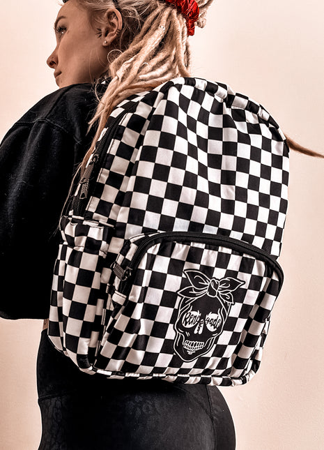 Checkered Basic Backpack