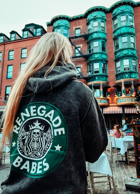 Renegade Café Mineral Wash Hoodie