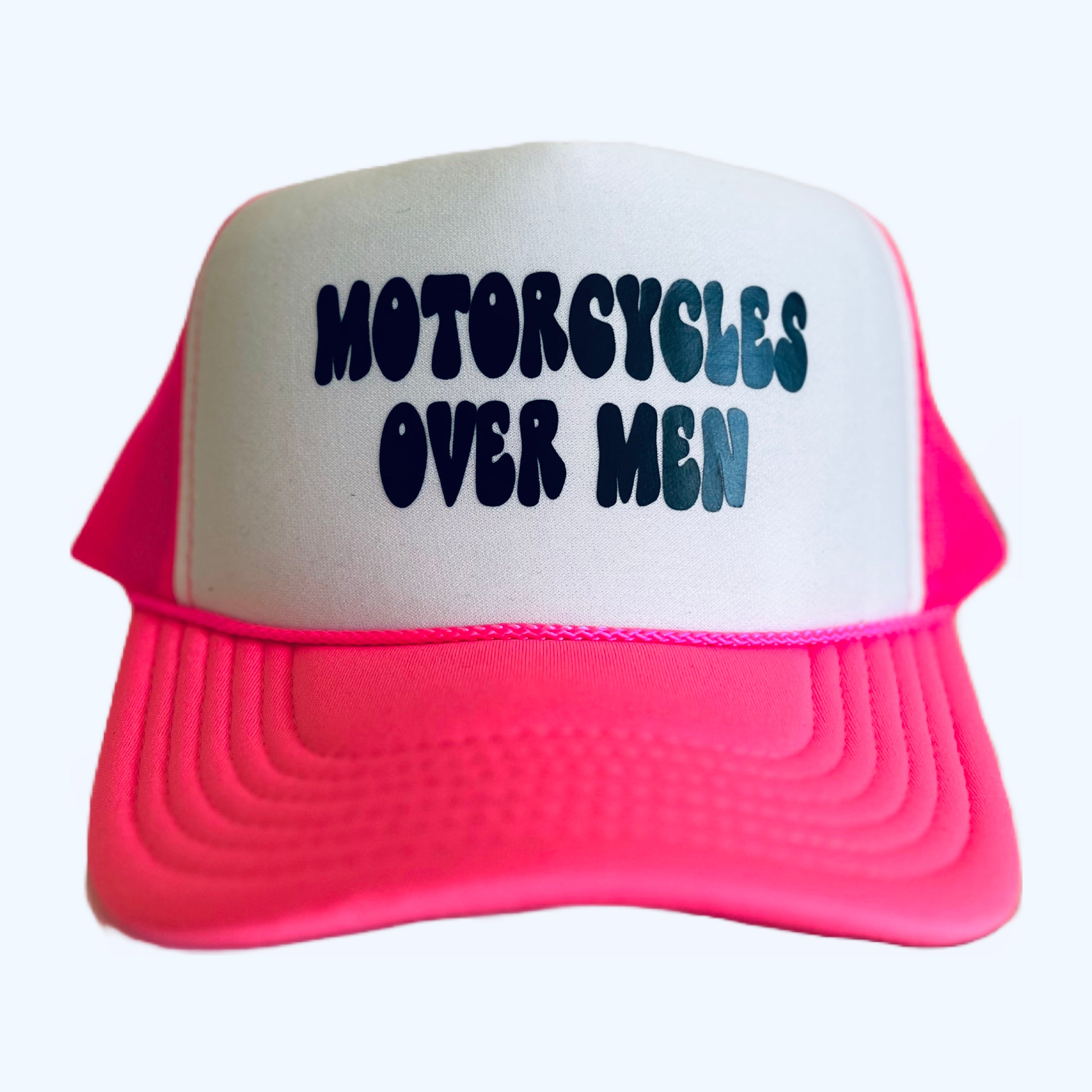 Motorcycles Over Men Trucker Hat