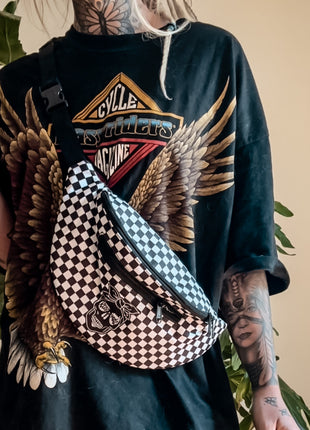 Checkered Cross Body Fanny Pack
