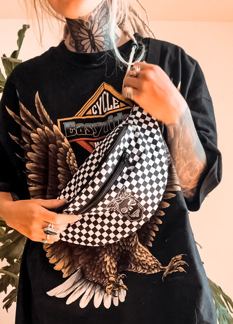 Checkered Cross Body Fanny Pack