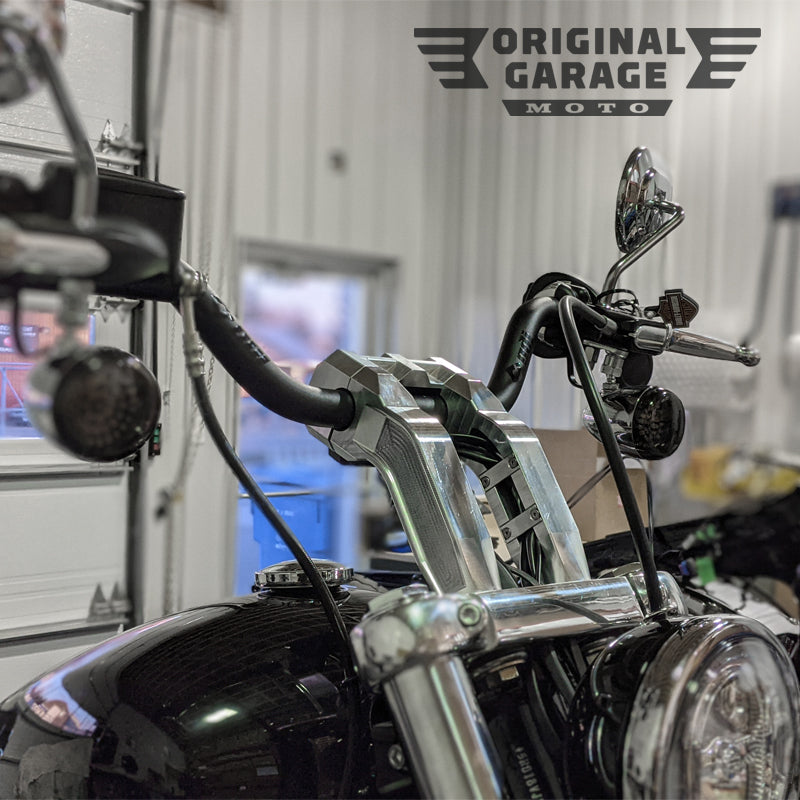 OG 6.5" Pull Back Risers for Harley-Davidson - Digital - Original Garage Moto