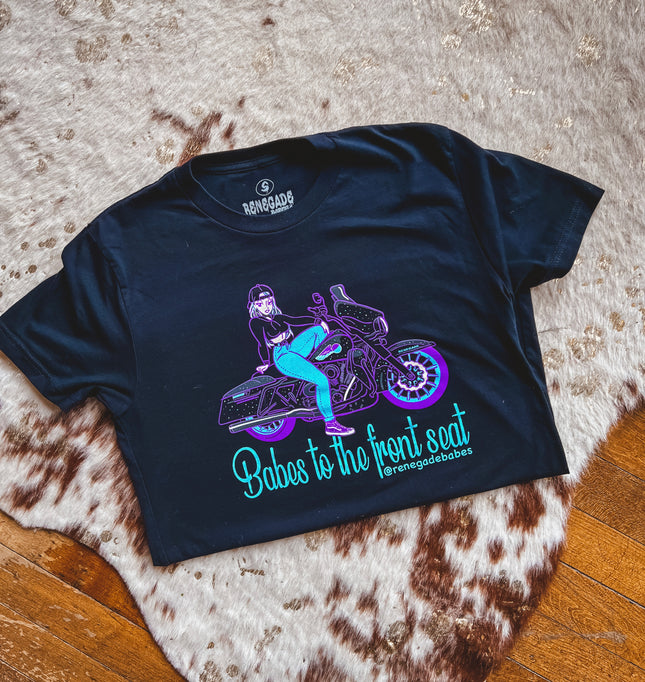 Babes to the front seat t-shirt 2.0