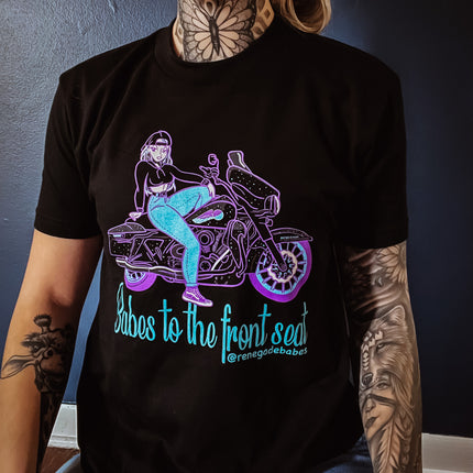 Babes to the front seat t-shirt 2.0