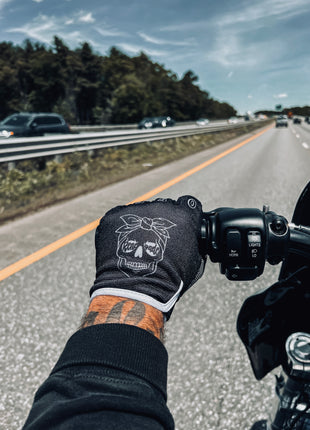 Logo Fuck Off Jersey Gloves