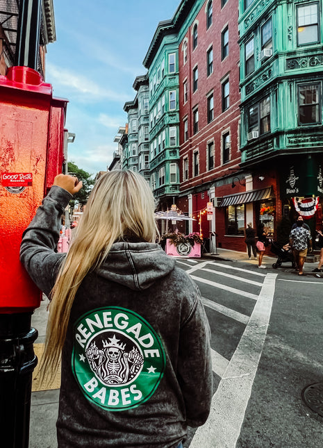 Renegade Café Mineral Wash Hoodie
