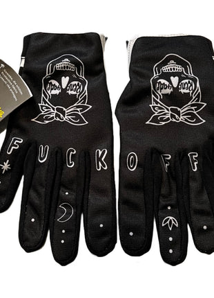Logo Fuck Off Jersey Gloves