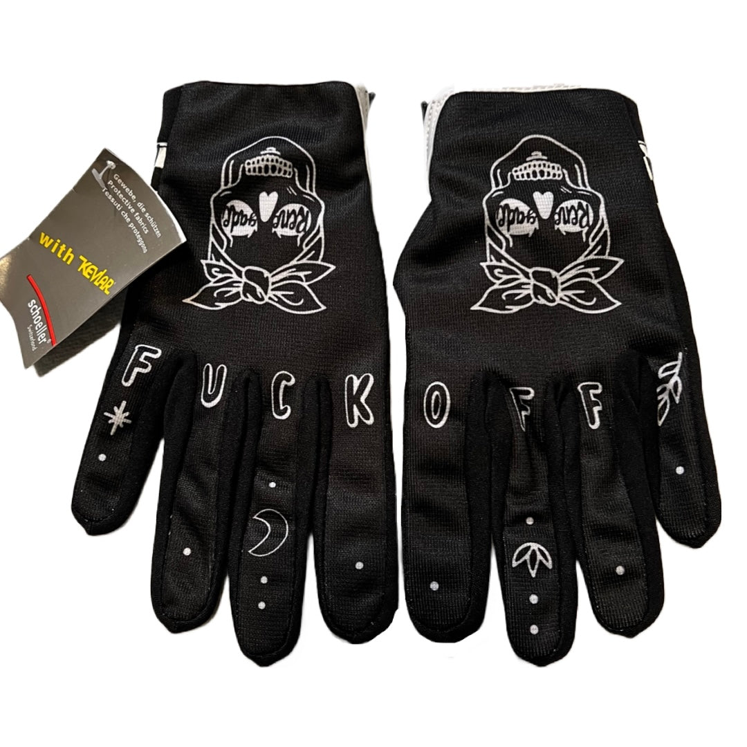 bicycle union love hate gloves Logo Fuck Off Jersey Gloves 2XL